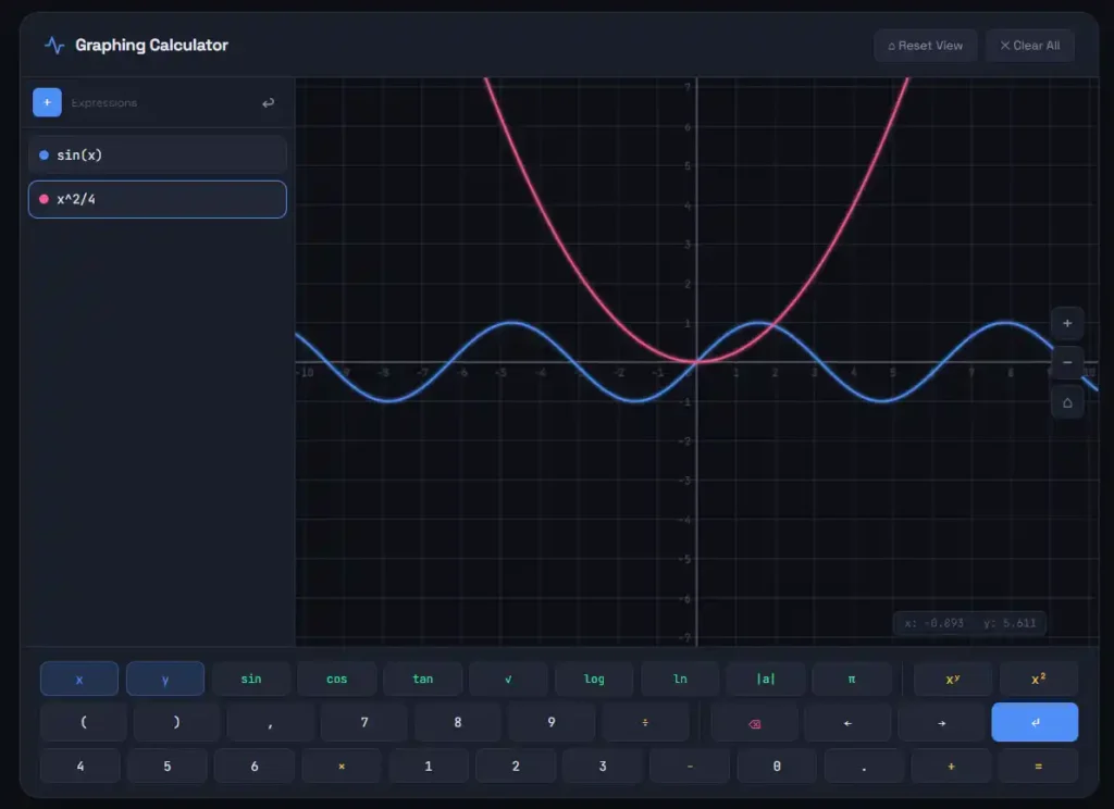 Graphing Calculator Online Free – TI-84 Simulator (2026) 1 Graphing Calculator Online