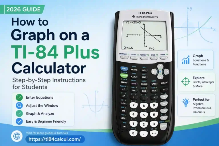 How to Graph on a TI-84 Plus Calculator (2026 Guide) 2 Graph on a TI-84 Plus